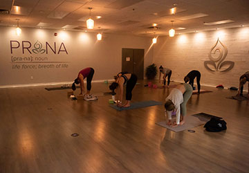 Class in Yoga Studio