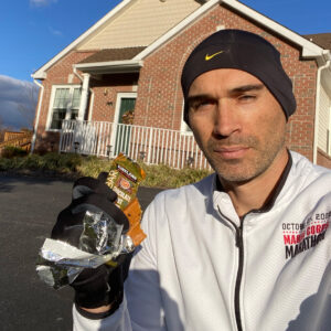 Darrell on a run treating an unexpected low blood sugar with the help of a stranger who provided snacks